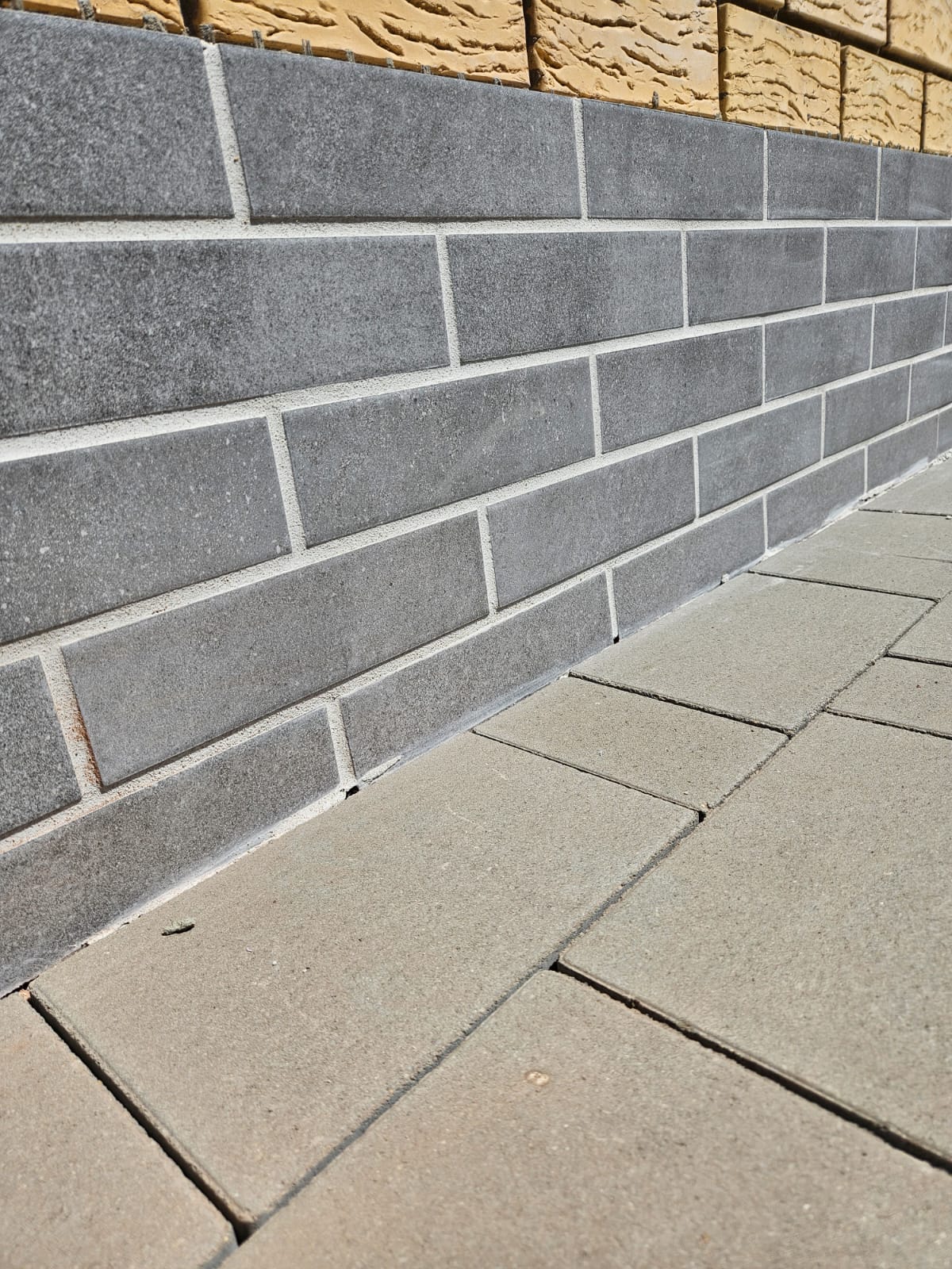 Mattone Sabbia Grafit 245X66х7,4 мм Клинкерная фасадная плитка под кирпич облицовочная, серая