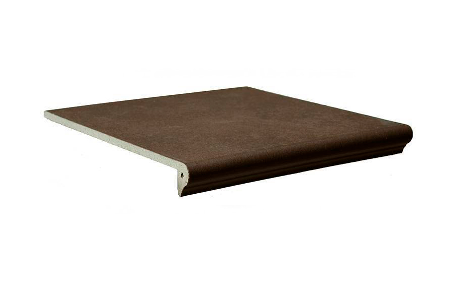 Клинкерная ступень флорентинер противоскользящая плитка Interbau Alpen Engadin 045, 310*320*8 мм