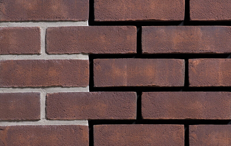 Royal Rosso burgundy red DF 215х24х66 мм, Фасадная и Интерьерная Плитка ручной формовки под кирпич Engels baksteen