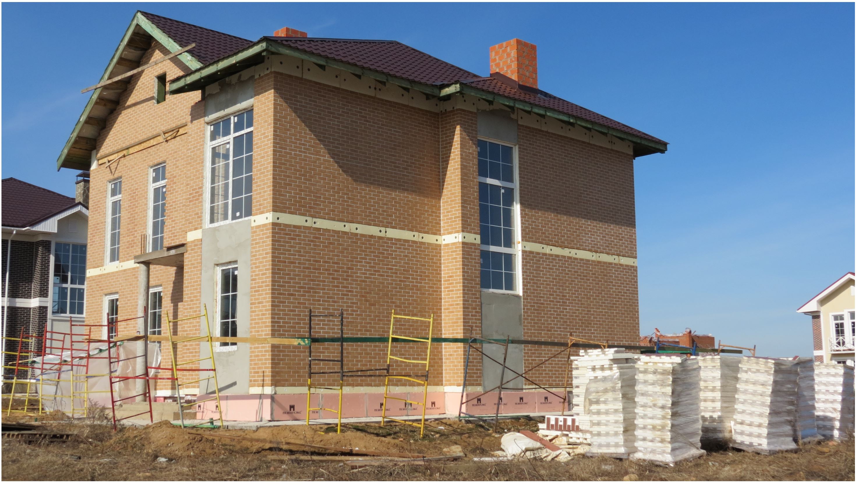 Фасадная Термопанель из Пенополиуретана ППУ 40 мм с Клинкерной плиткой Antik Sandstein 240*71*10 мм