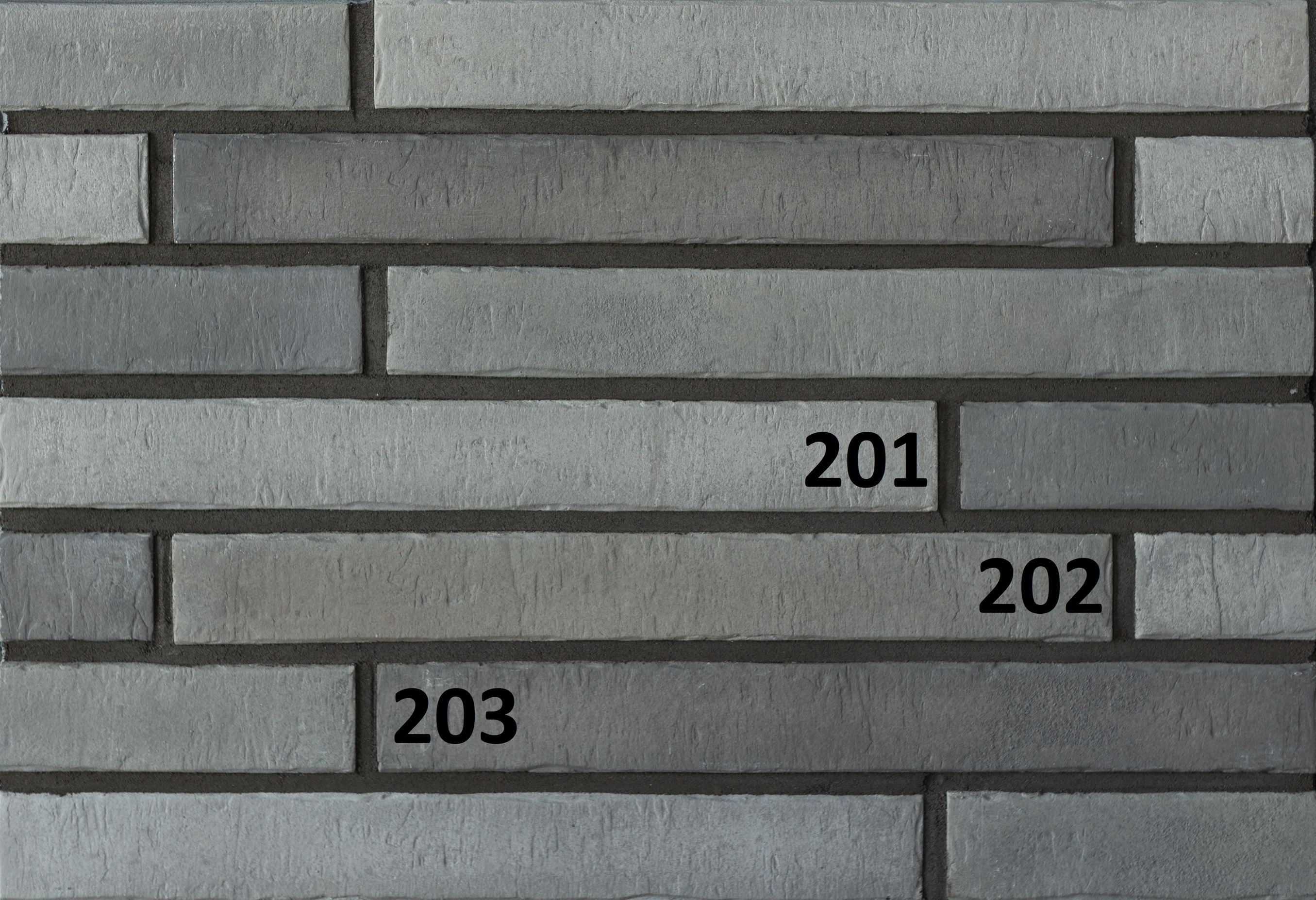 Фасадная ригельная плитка под клинкер Life Brick Лонг 200 микс, 430*52*15 мм