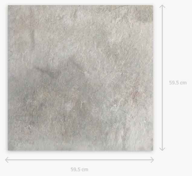 Burlington Silver Struktura 20 мм тротуарная плитка уличная, противоскользящая, керамогранитная 595*595*20 мм Paradyz