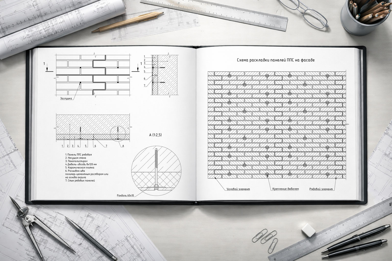 узлы и технические решения ППС термопанели