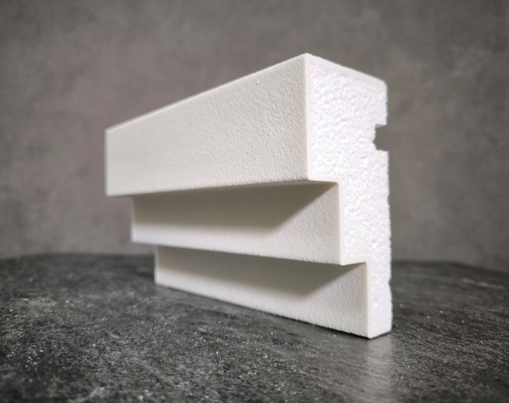 Молдинг для фасада - лепнина, декор из пенополистирола МВ-120/6 120*60*2000 мм