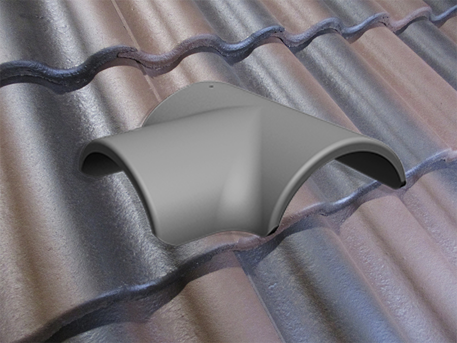 T-образная черепица натуральная цементно-песчаная Antik коричневый 85, Осенний лист Kriastak Baltic tile