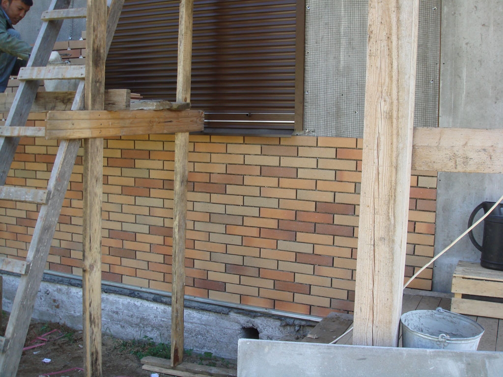 Фасадная Термопанель из пенополистирола ППС 60 мм с клинкерной плиткой Elmshorn-Ockergrau 240*71*10 мм