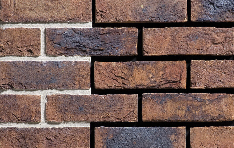 Koper roodbont DF 214х24х66 мм, Фасадная и Интерьерная Плитка ручной формовки под кирпич Engels baksteen