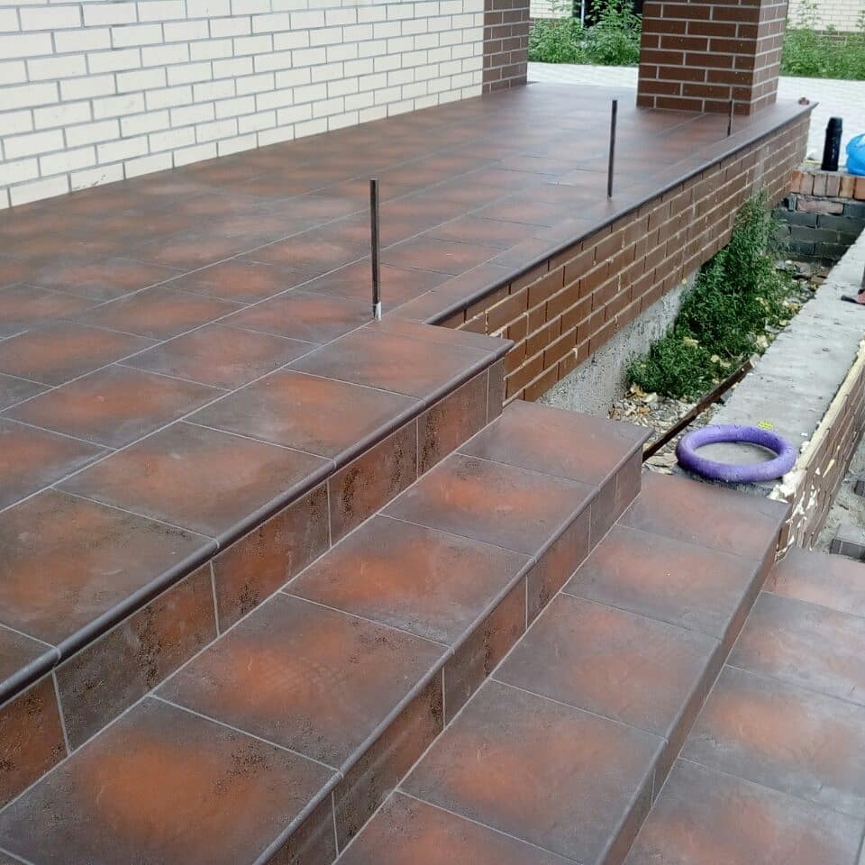 Клинкерная плитка Cloud Brown 300x300x11 – для улицы, террасы, крыльца, лестницы, морозостойкая