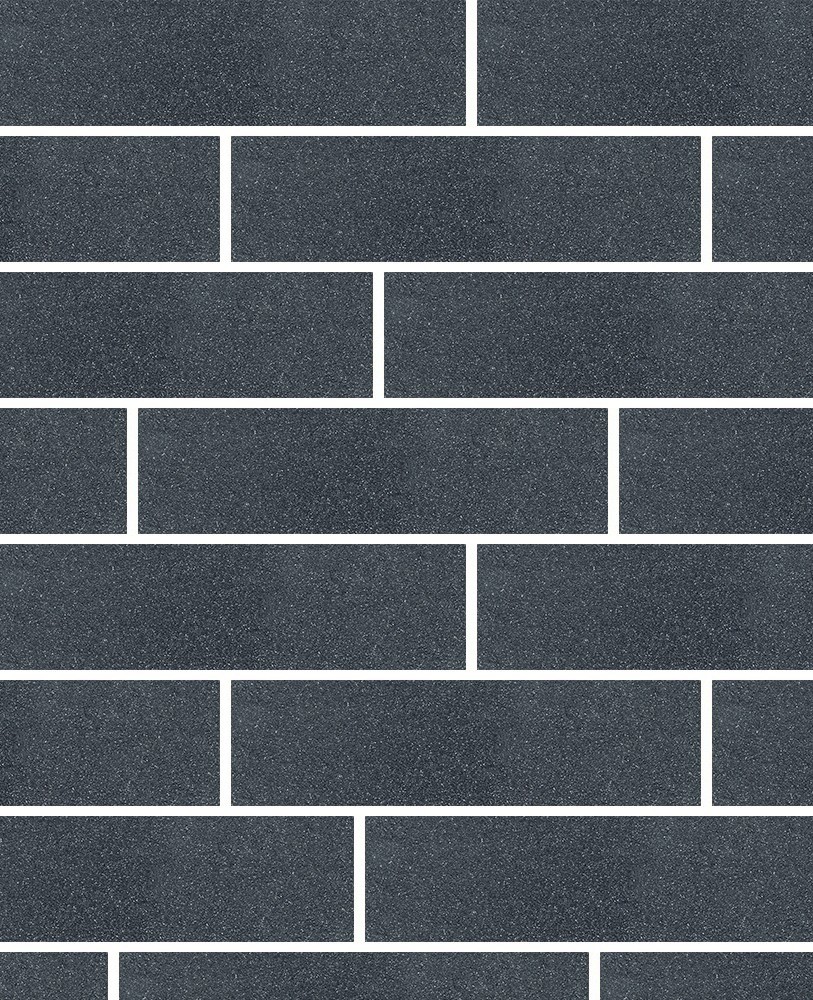 Мичиган-2 черная клинкерная фасадная плитка под кирпич 245*65*7 мм, керамин