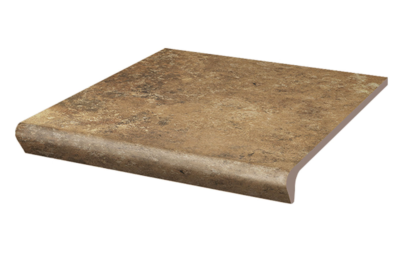 Клинкерная ступень флорентинер Arteon Ochra противоскользящая с капиносом, охровый 330x300x11 мм