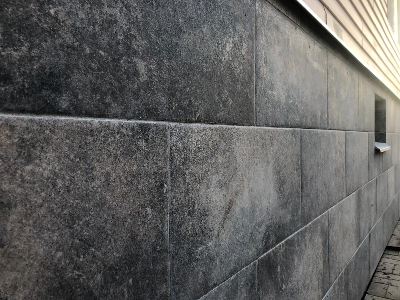 Viano Antracite клинкерная ступень с насечками плоская противоскользящая 300x300x11 мм