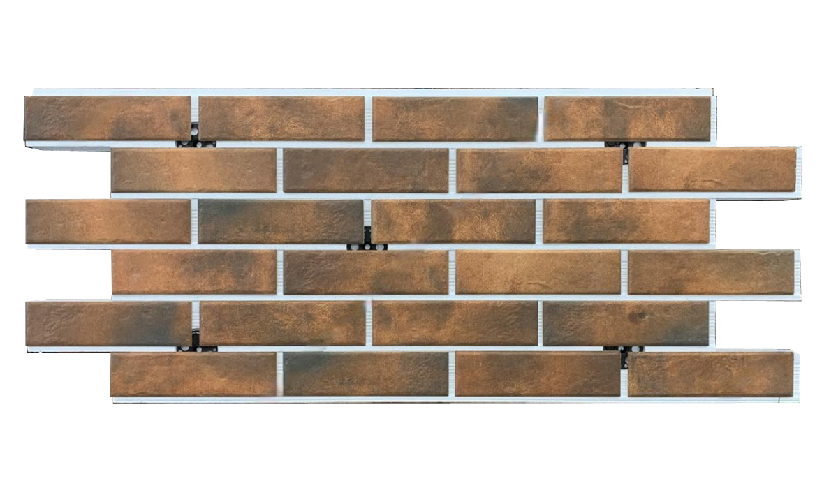 Retro Brick Chili фасадная термопанель из пенополистирола ППС 50 мм с клинкерной плиткой