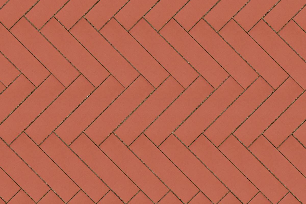 Клинкерная тротуарная плитка ригельная - брусчатка Lode  JANKA красный  250х45х65 мм