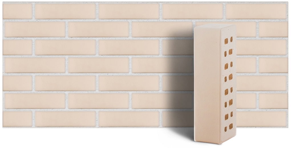 Кирпич лицевой клинкерный ЛСР пустотелый "Неаполь" гладкий M300, 250*85*65 мм