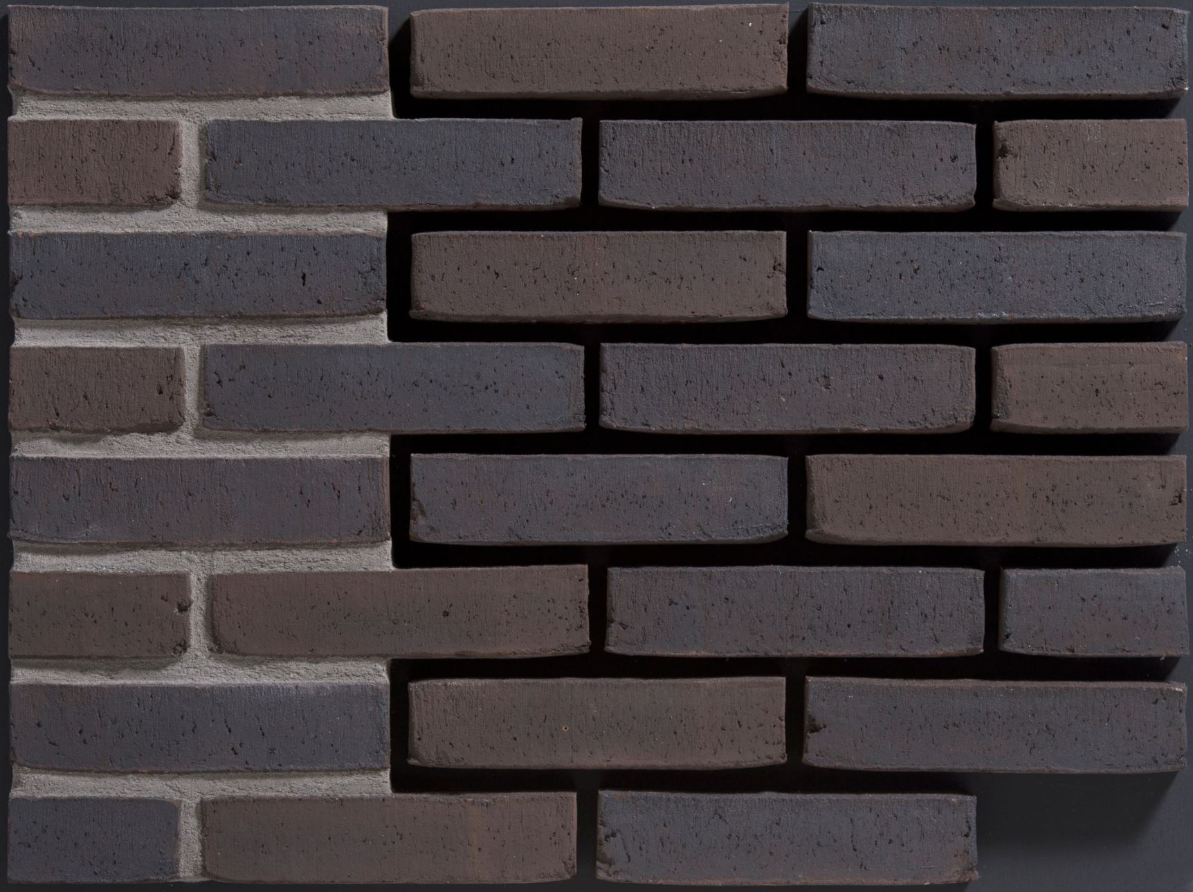 Basalt WF 210х24х50 мм, Фасадная и Интерьерная Плитка ручной формовки под кирпич Engels baksteen