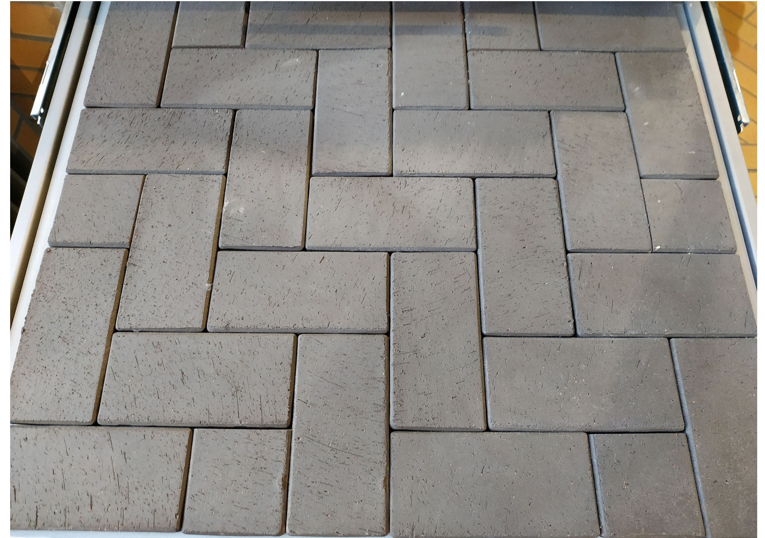 Тротуарная плитка клинкерная ABC Schieferschwarz (Счиеферсчварз), 200*100*20 мм