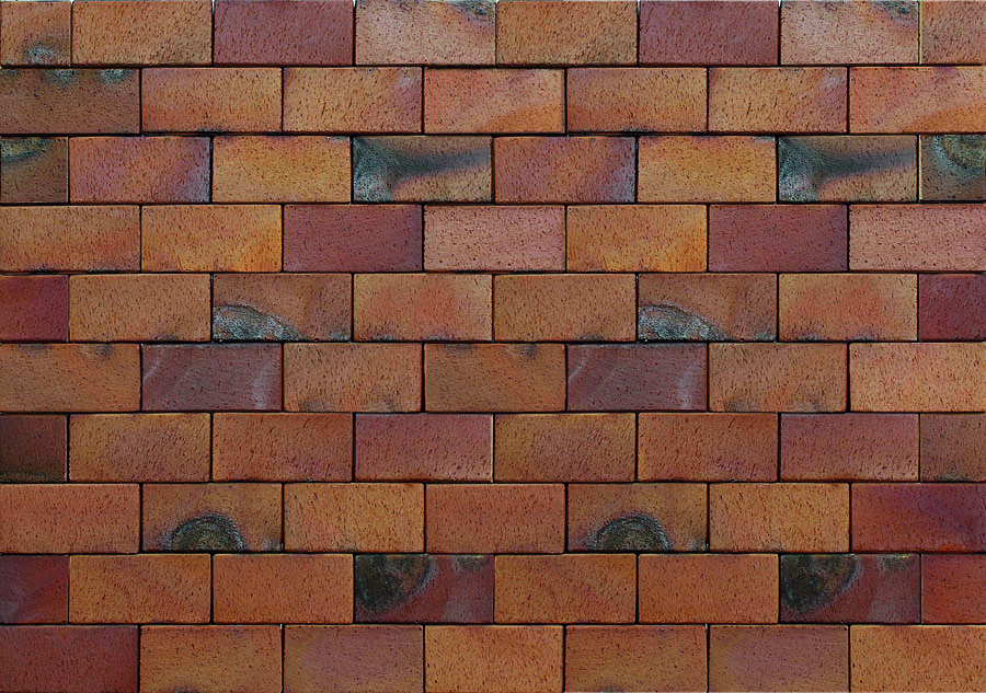 Тротуарная плитка / брусчатка Клинкерная ABC Ember (Ембер) (orange-gelb-Kohlebrand) 200*100*52 мм