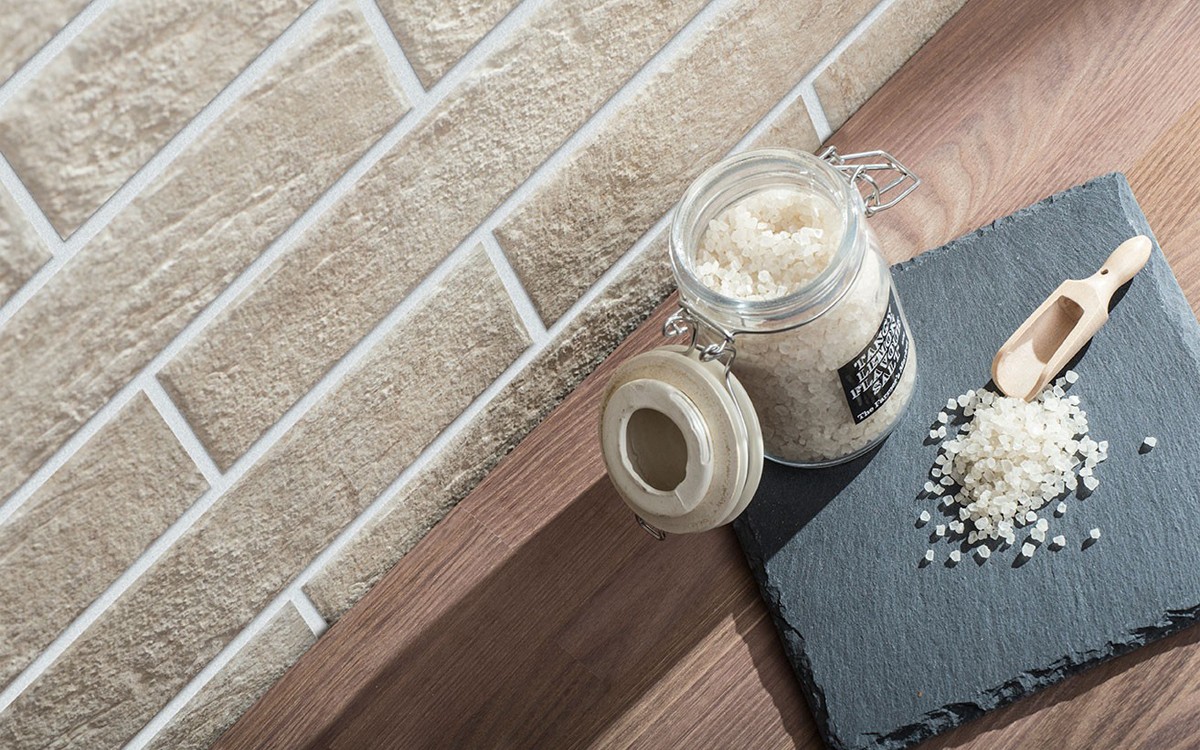 Фасадная и Интерьерная клинкерная плитка под кирпич Cerrad Elewacja Loft brick salt 245*65*8 мм