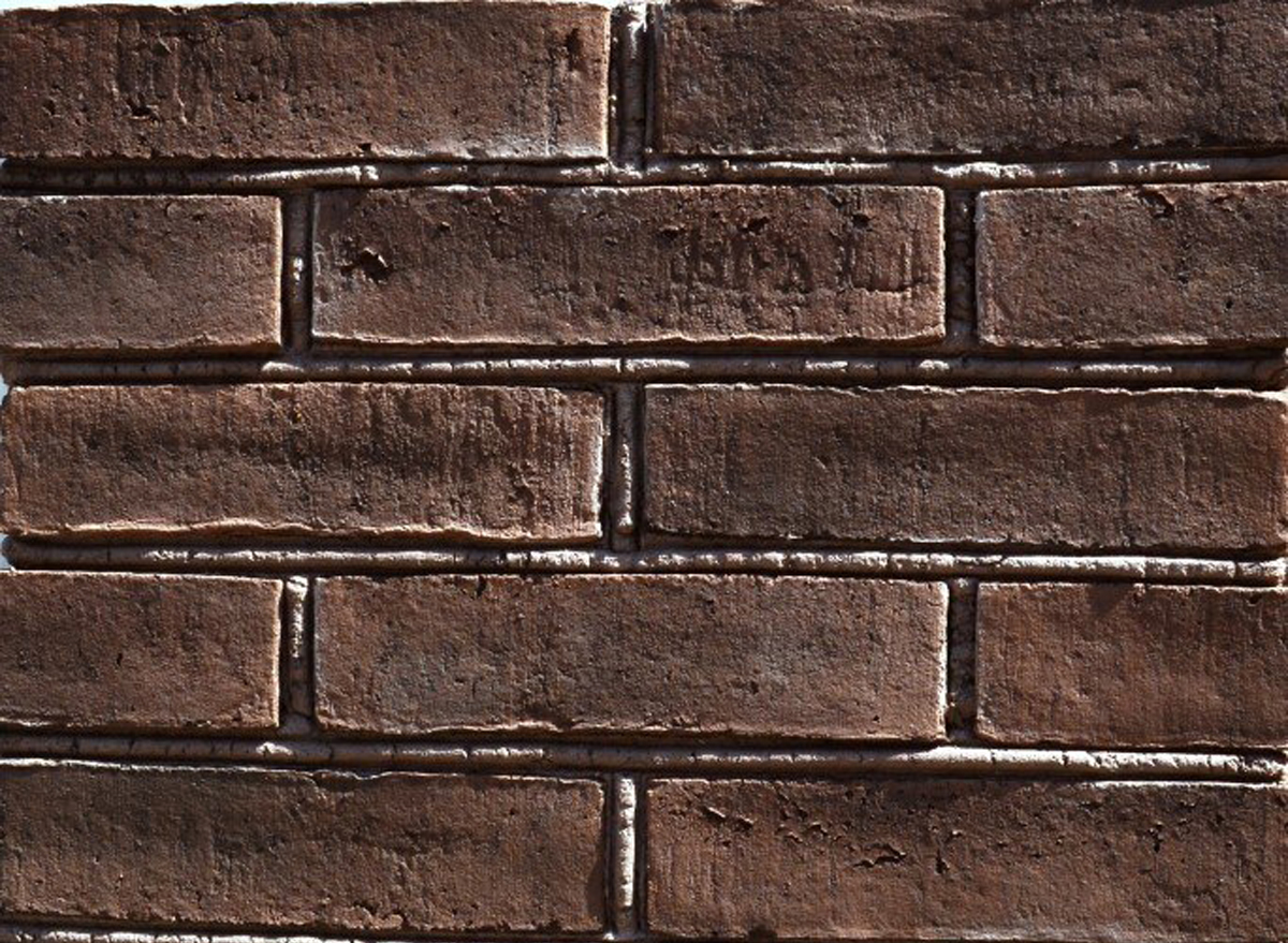 Амстердам-6 Плитка под кирпич для навесного вент фасада с расшивкой шва  210X50X20 мм искусственный камень