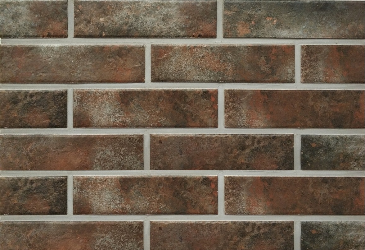 Arteon Taupe 245X66х7,4 мм Клинкерная фасадная плитка под кирпич облицовочная,черная