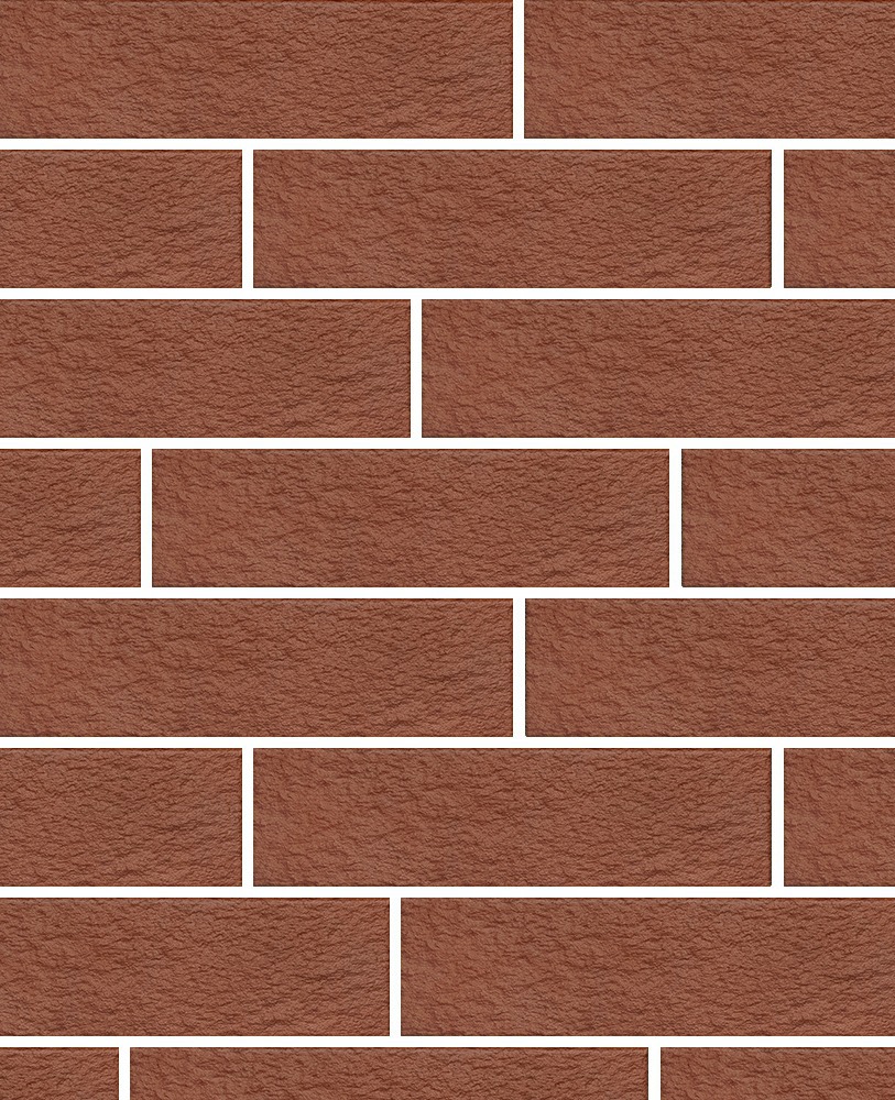 Амстердам-2 рельефная, терракотовая клинкерная фасадная плитка под кирпич 245*65*7 мм, керамин