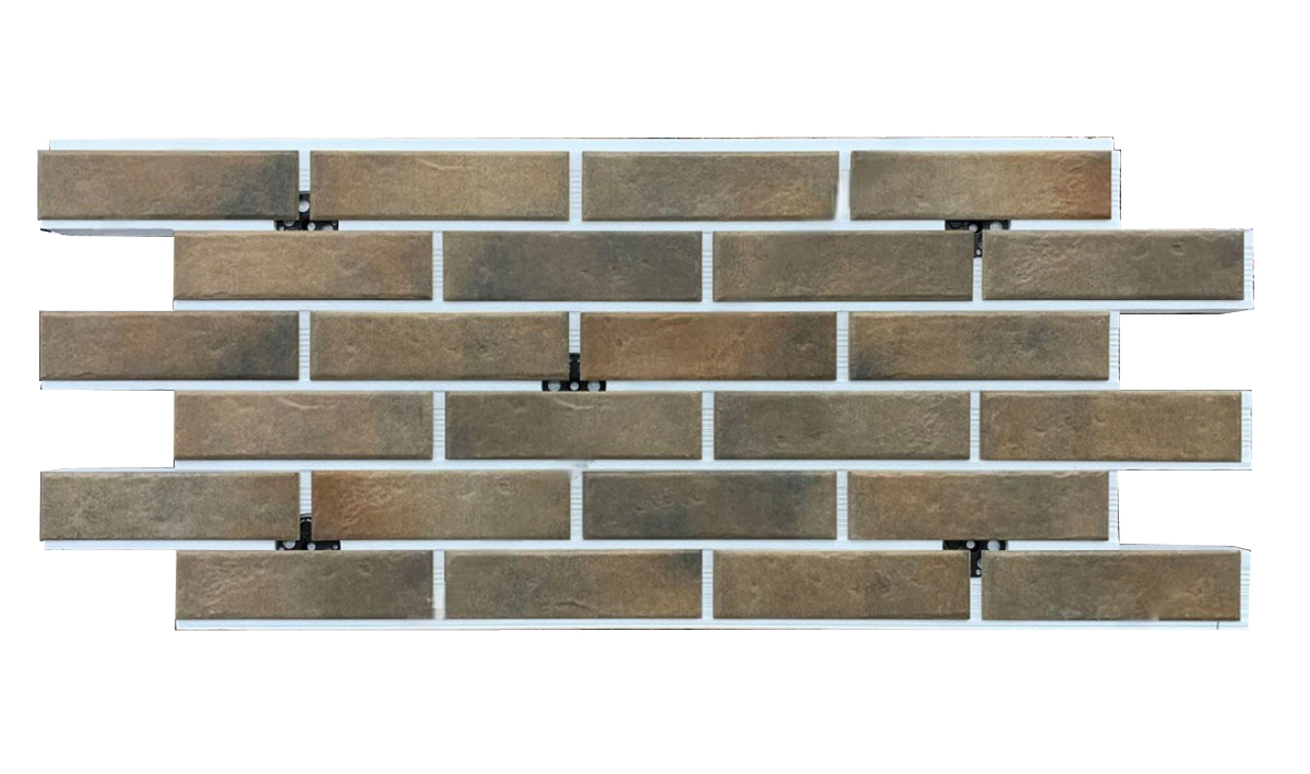 Retro Brick Cardamon фасадная термопанель из пенополистирола ППС 50 мм с клинкерной плиткой