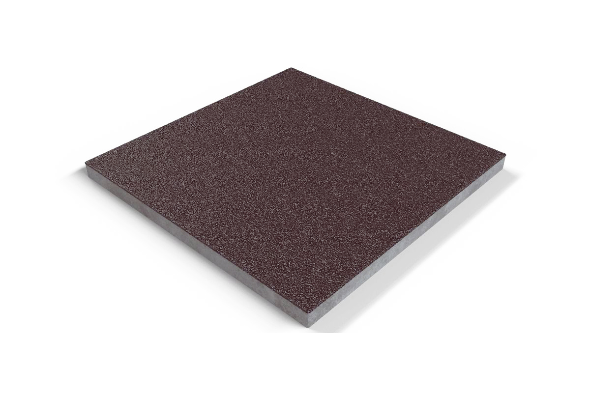201 Плитка базовая противоскользящая уличная, коричневая 310*310*17 мм