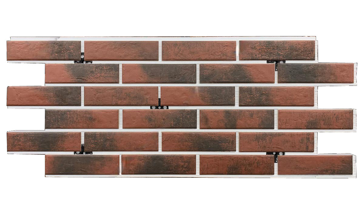 Red Wine фасадная термопанель из пенополистирола ППС 50 мм с клинкерной плиткой