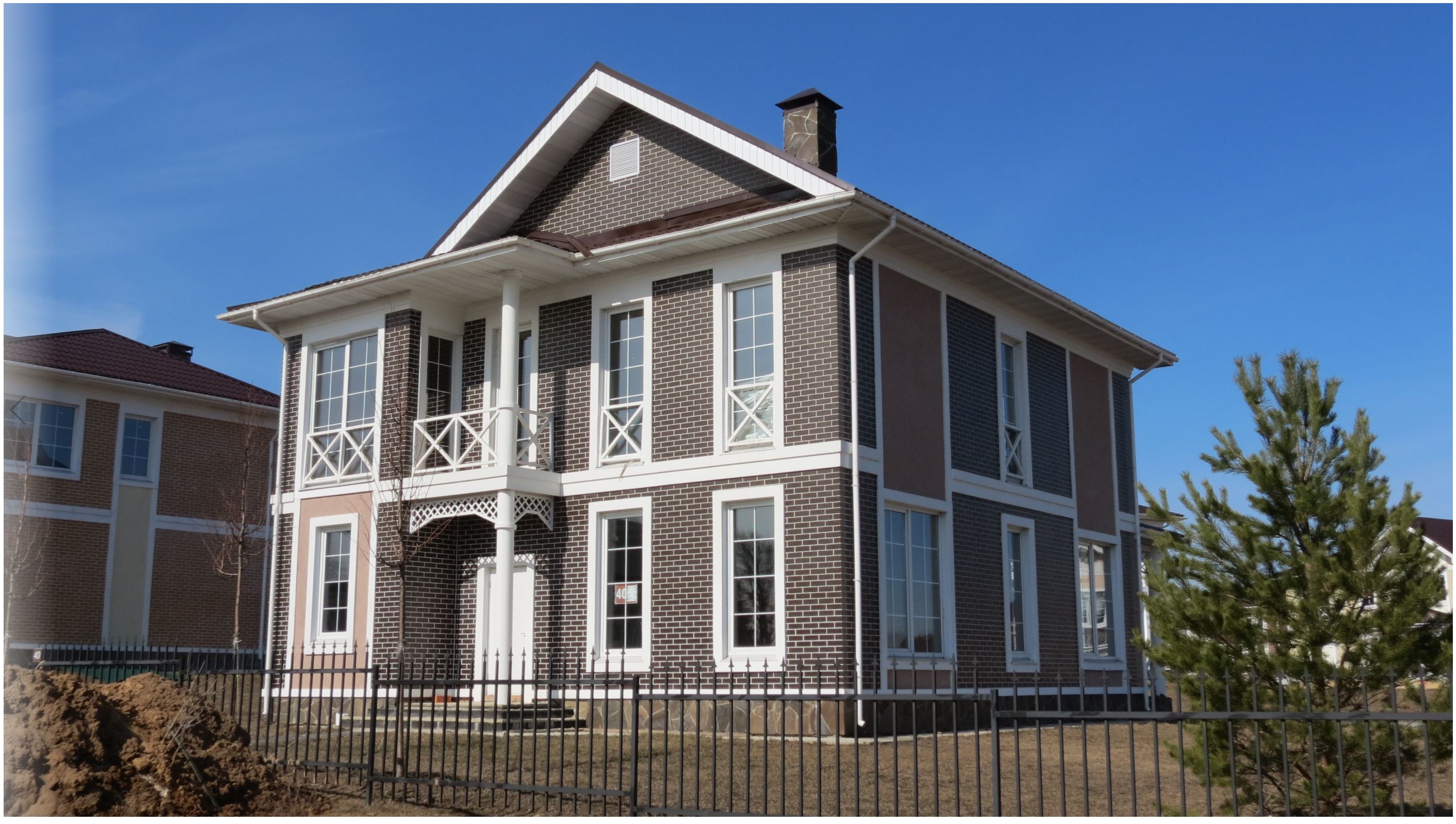 Фасадная Термопанель из пенополистирола ППС 60 мм с клинкерной плиткой ALASKA Braun genarbt 240*71*7 мм