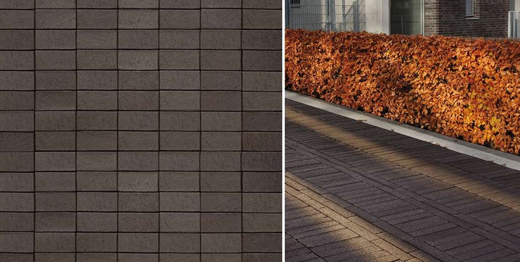 Тротуарная плитка / брусчатка Клинкерная ABC Schieferschwarz (Счиеферсчварз), 200*100*40 мм