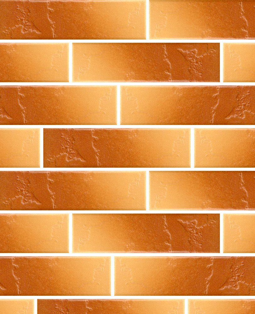 Техас-6 терракотовая клинкерная фасадная плитка под кирпич 245*65*7 мм, керамин