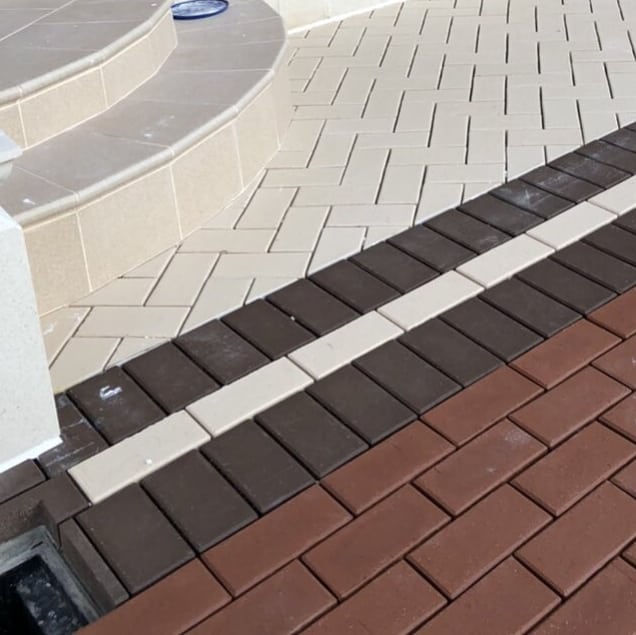 Тротуарная плитка / брусчатка Клинкерная ЛСР (RAUF Design) темно-красный "Эдинбург" 200*100*50 мм