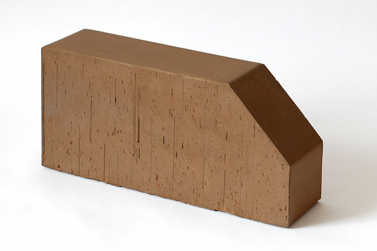 12.201106L Кирпич радиусный полнотелый коричневый Lode BRUNIS  F6 гладкий, 250*120*65 мм