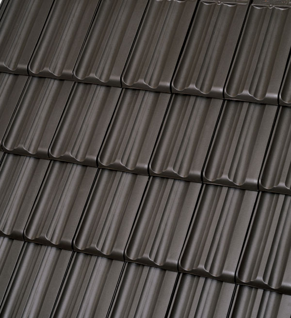 Керамическая черепица рядовая Roben Elsass темно-коричневый ангоб