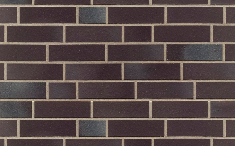 Фасадная Термопанель из пенополистирола ППС 60 мм с клинкерной плиткой Ziegelriemchen Winterhude schwarz blau-bunt 240*71*10 мм