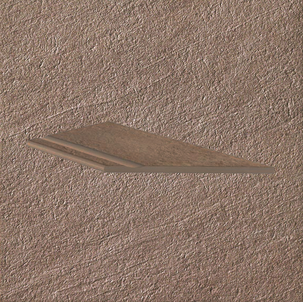 Тротуарная плитка Бежевая Lastra. Спец. Элемент- Бортик Угловой Бассейн Пс 30x60 Клиф Беж \ Cliff Beige Bordo Piscina Angolo Dx 300х600х20мм