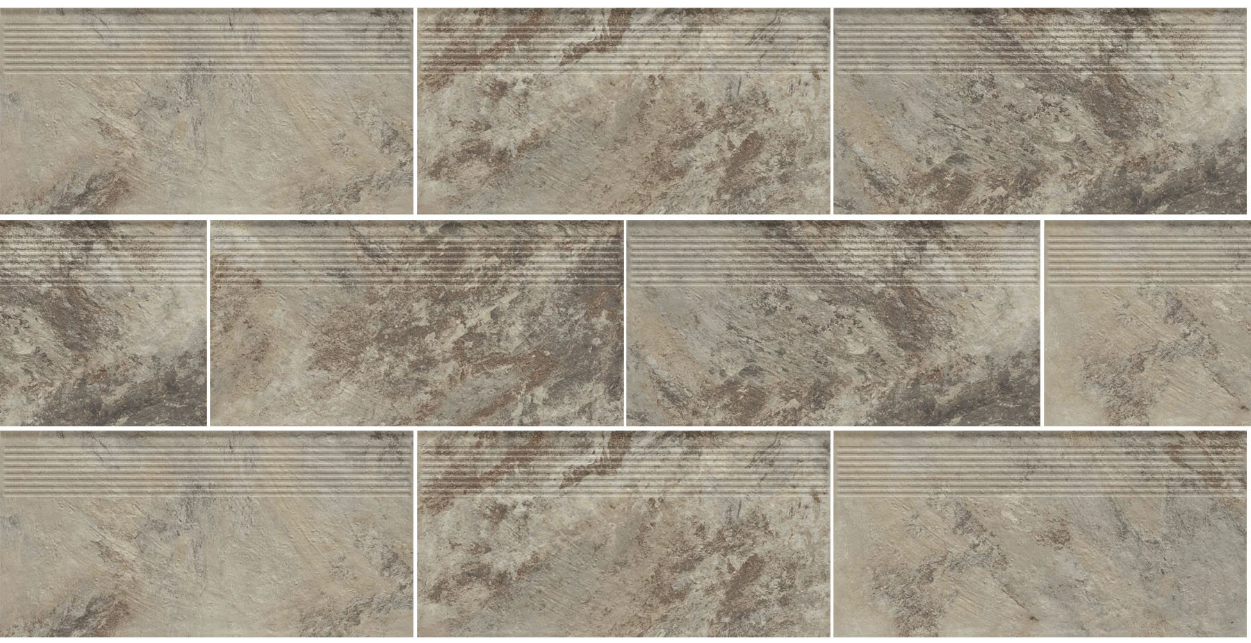 Клинкерная ступень с насечками Ardis Light 600*300*8,5 мм – для улицы, террасы, крыльца, лестницы, морозостойкая