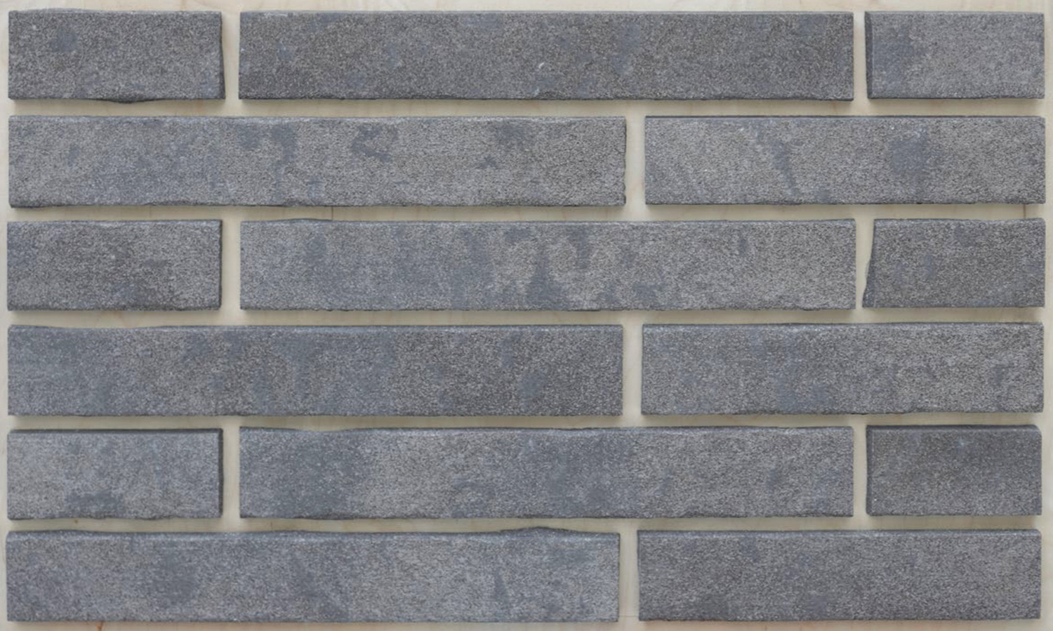 Клинкерная плитка облицовочная под кирпич серый, ригельная Langformat ABC pro_B4 Mix1