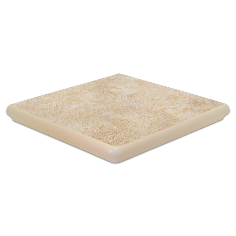 Клинкерная угловая ступень флорентинер Interbau Nature Art Bambus beige, 320*320*9,5 мм