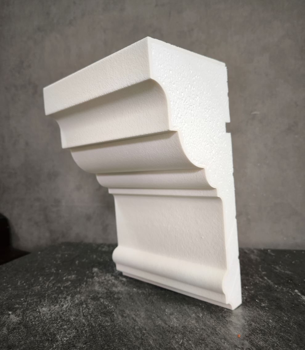 КАРНИЗ для Фасада и Интерьера - лепнина, декор из пенополистирола КВ-285/2 (КС-108) 285*130*2000 мм
