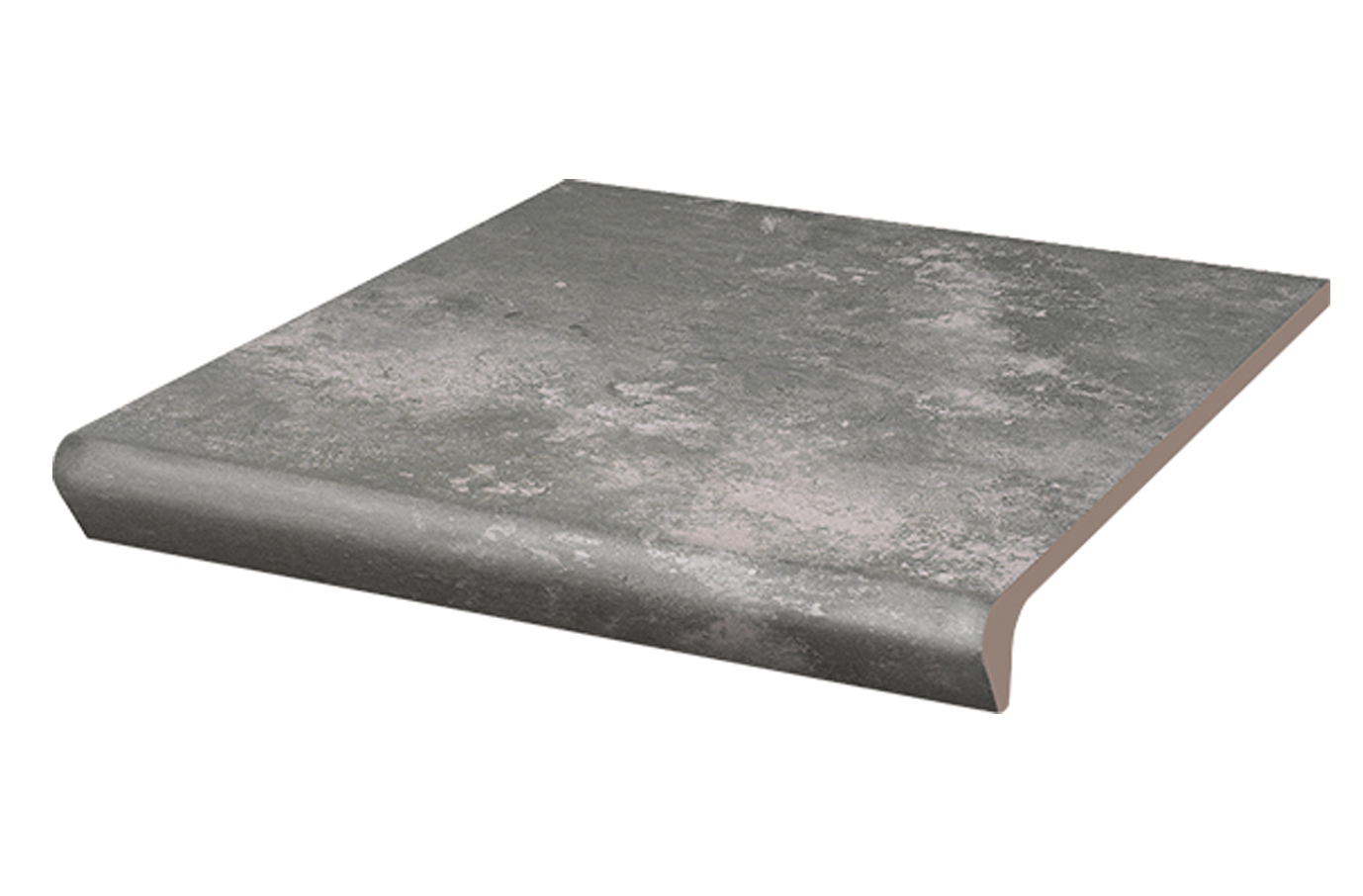 Клинкерная ступень флорентинер Arteon Grys противоскользящая с капиносом, серый 330x300x11 мм