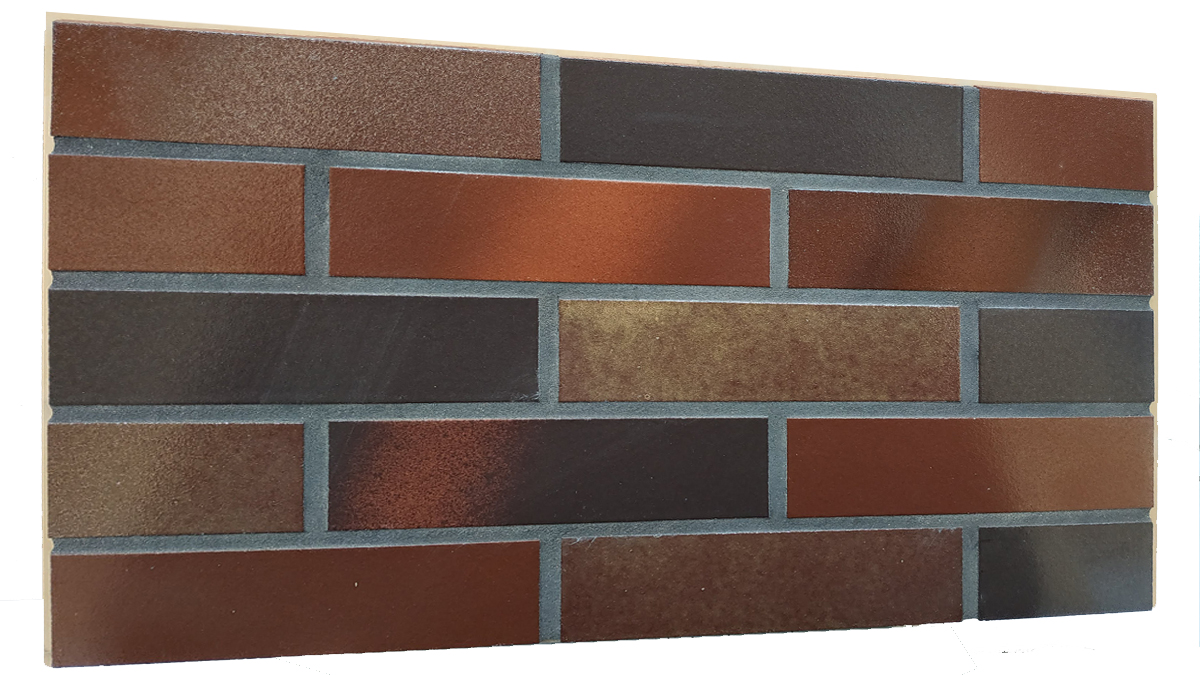 PRO-20-4 Клинкерная фасадная плитка под кирпич ral 8002, ral 3012 240x71x10 мм
