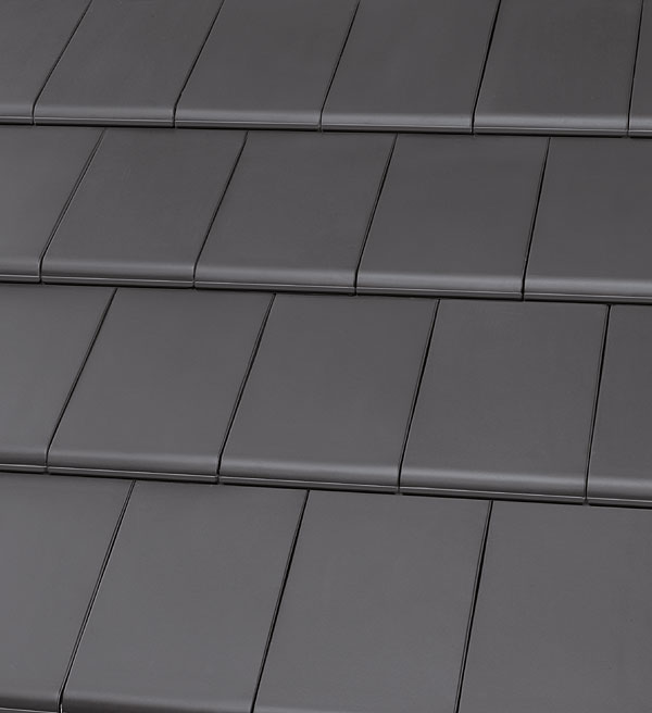 Керамическая рядовая черепица Roben Bergamo антрацитовый ангоб