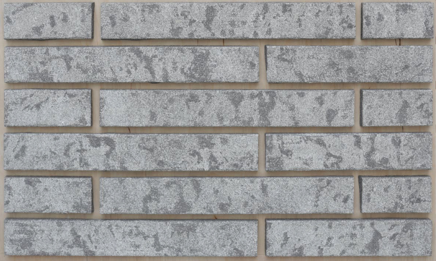 Клинкерная плитка облицовочная под кирпич серебристый песок, ригельная Langformat ABC pro_B1