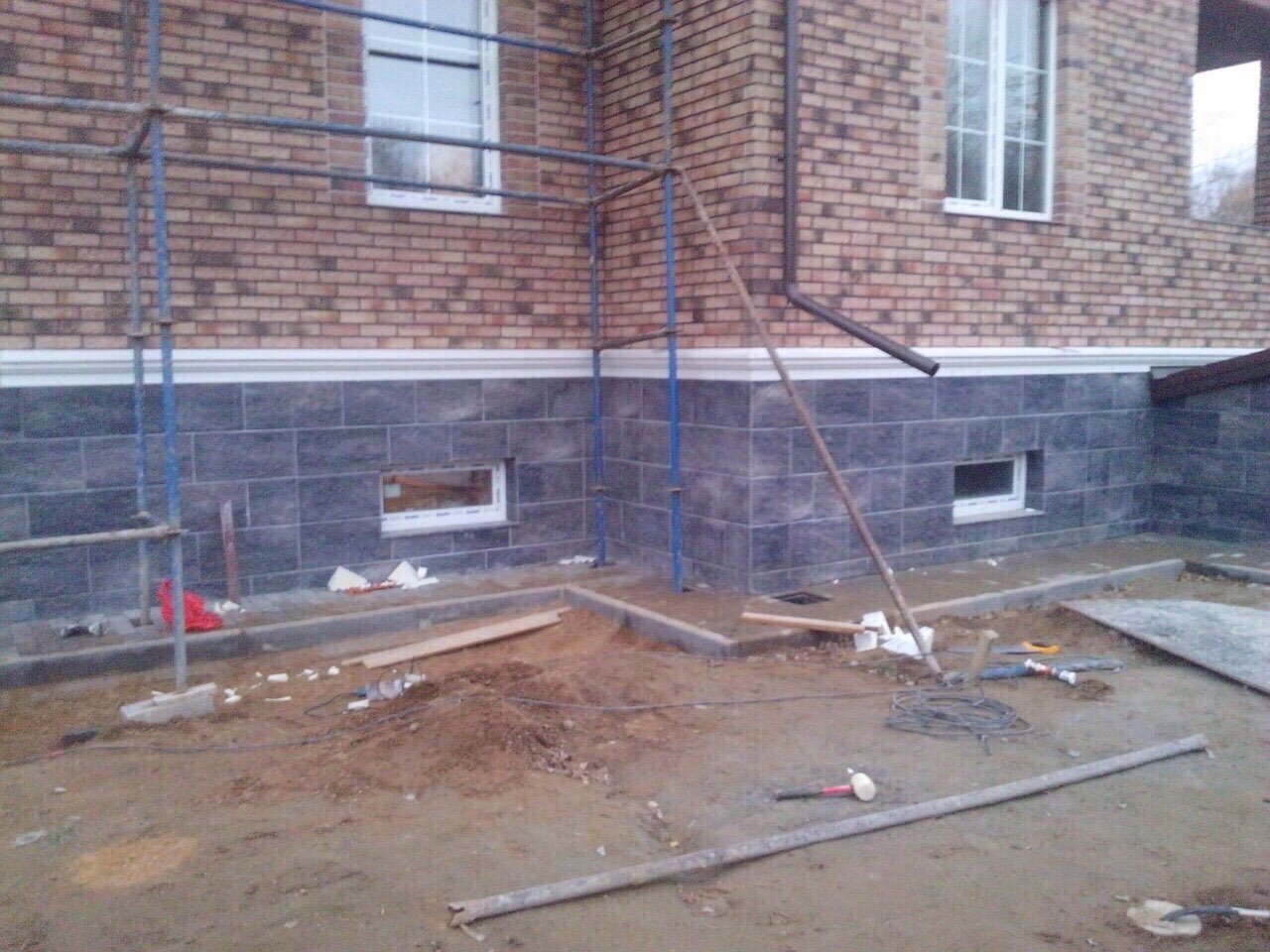 Клинкерная фасадная плитка облицовочная под камень Stroeher (Штроер) Kerabig KS 21 wood, 604*296*12 мм