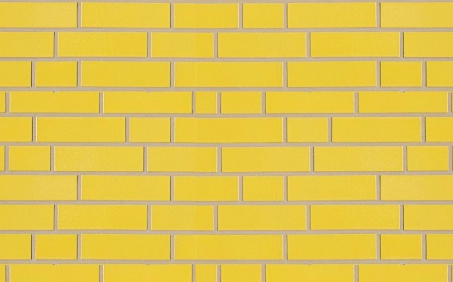 Фасадная Термопанель из Пенополиуретана ППУ 40 мм с Клинкерной Глазурованной плиткой Gelb 310, 240*71*10 мм