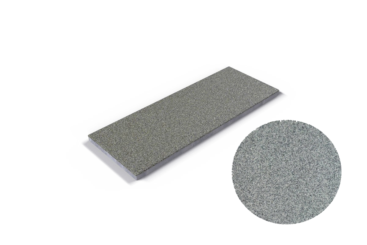 502 Подступенок для ступени флорентинер противоскользящая, серая 310*140*10 мм