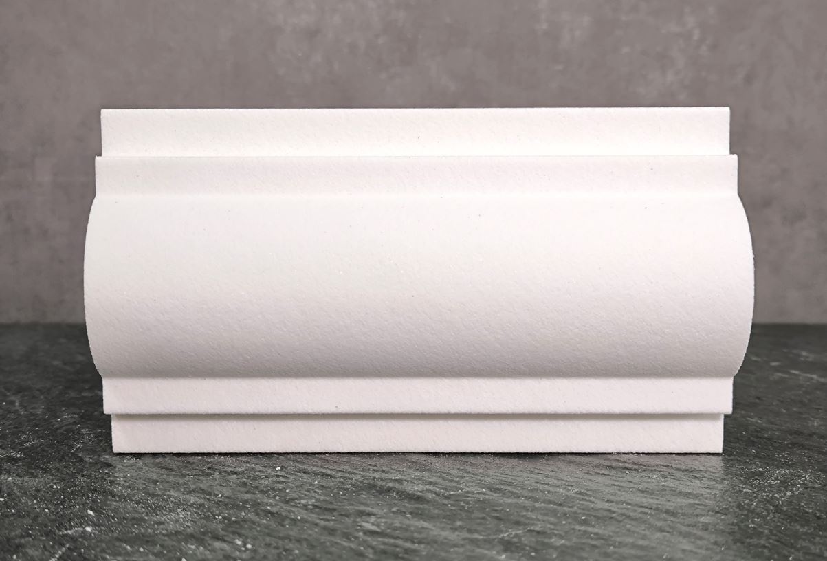 Молдинг для фасада - лепнина, декор из пенополистирола МВ-110/3 (МС-113) 110*40*2000 мм