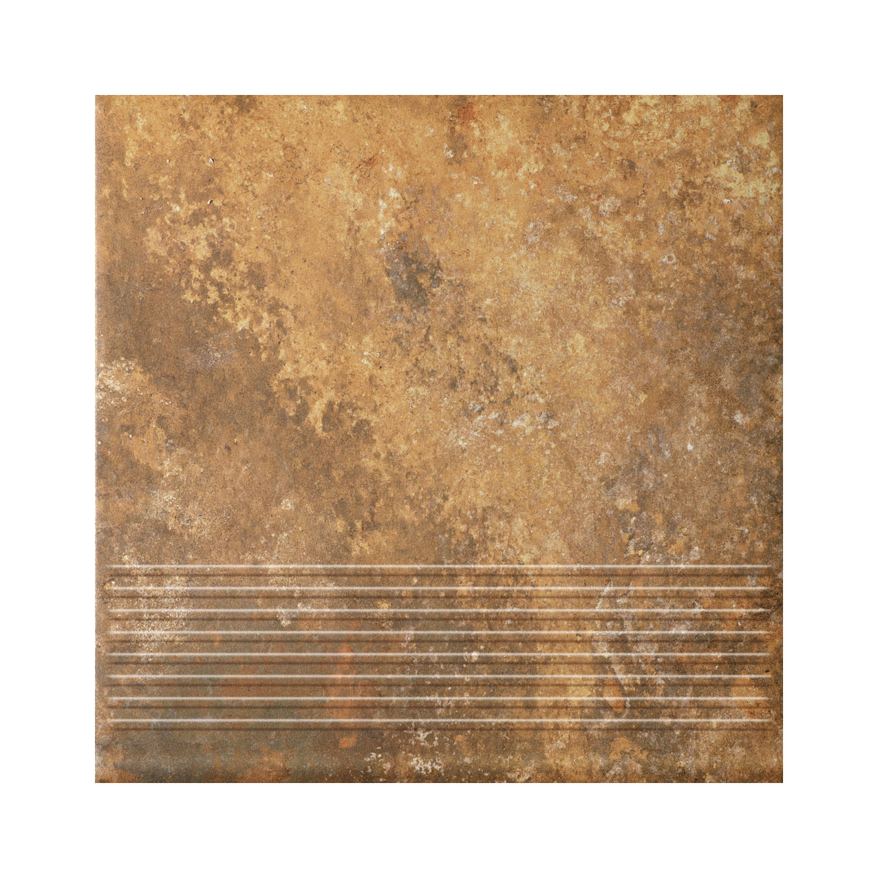 Arteon Ochra клинкерная ступень с насечками плоская противоскользящая 300x300x11 мм