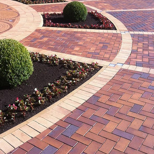 Тротуарная плитка / брусчатка Клинкерная ABC Herbstlaub-geflammt (Хербстлауб-гефламмт), делится на 8 частей 240*118/60*60*52 мм